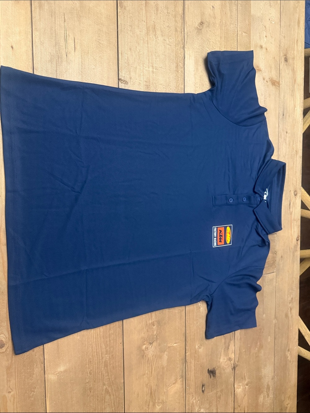 KTM FACTORY RACING POLO Shirt with Patch Logo - NEW size XL